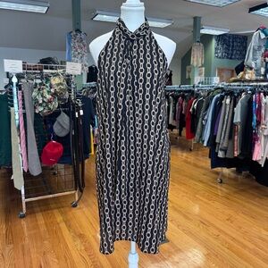 NWT Worthington Chain Print Halter Swing Dress Size Medium